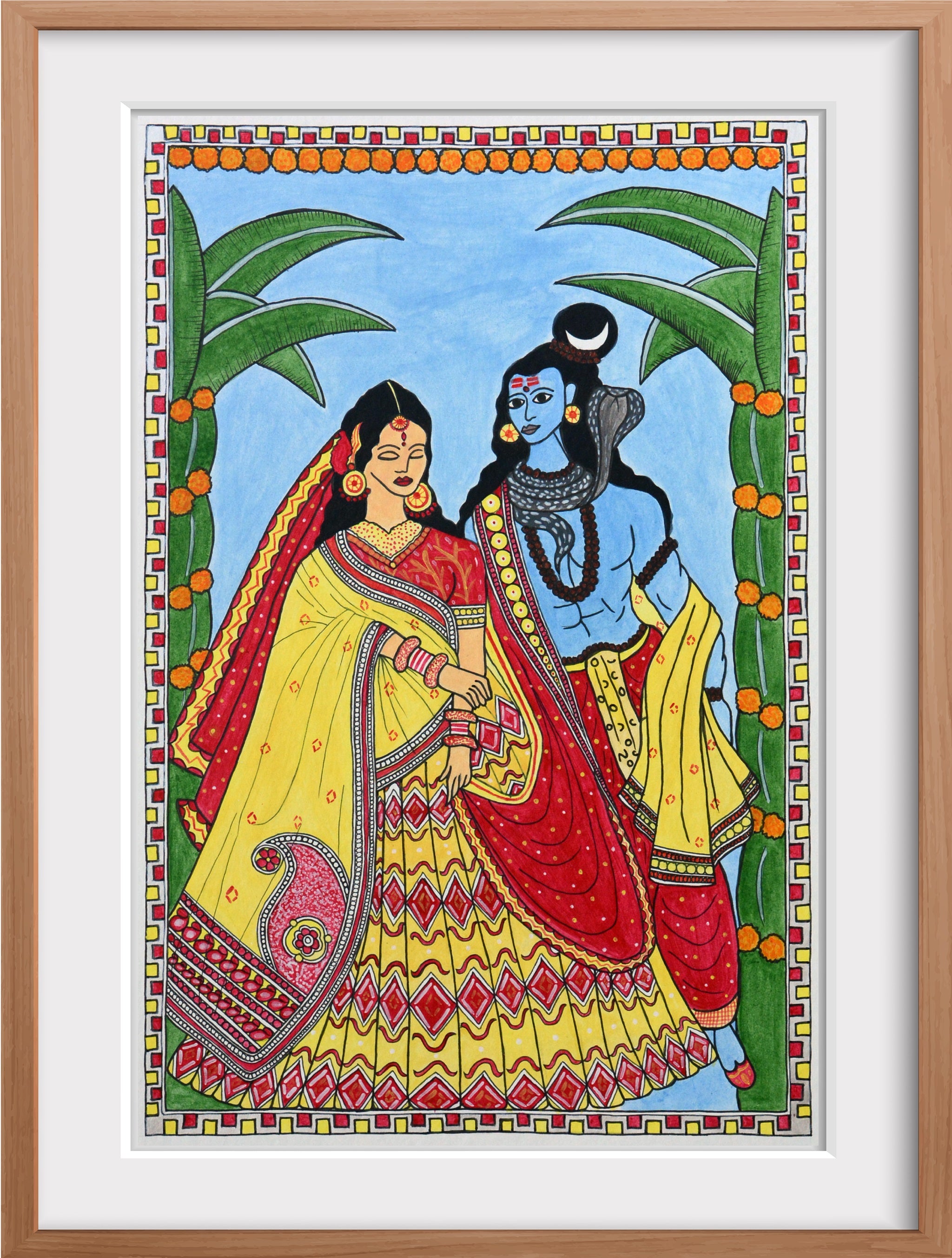 Shiva Parvati Photo Frame | Shiv Parvati (Maa Parvati and Shiv Shankar)